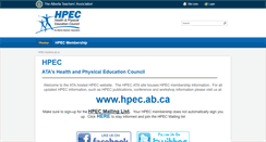 Desktop Screenshot of hpec.teachers.ab.ca