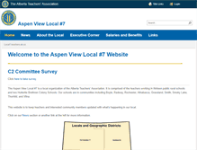 Tablet Screenshot of local7.teachers.ab.ca