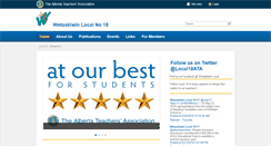 Desktop Screenshot of local18.teachers.ab.ca