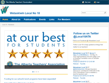 Tablet Screenshot of local18.teachers.ab.ca