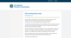 Desktop Screenshot of cards.teachers.ab.ca