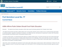 Tablet Screenshot of local77.teachers.ab.ca