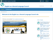 Tablet Screenshot of eslc.teachers.ab.ca